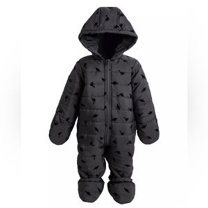 Baby Boys Flocked Snowsuit (3-6 Months) by FIRST IMPRESSIONS